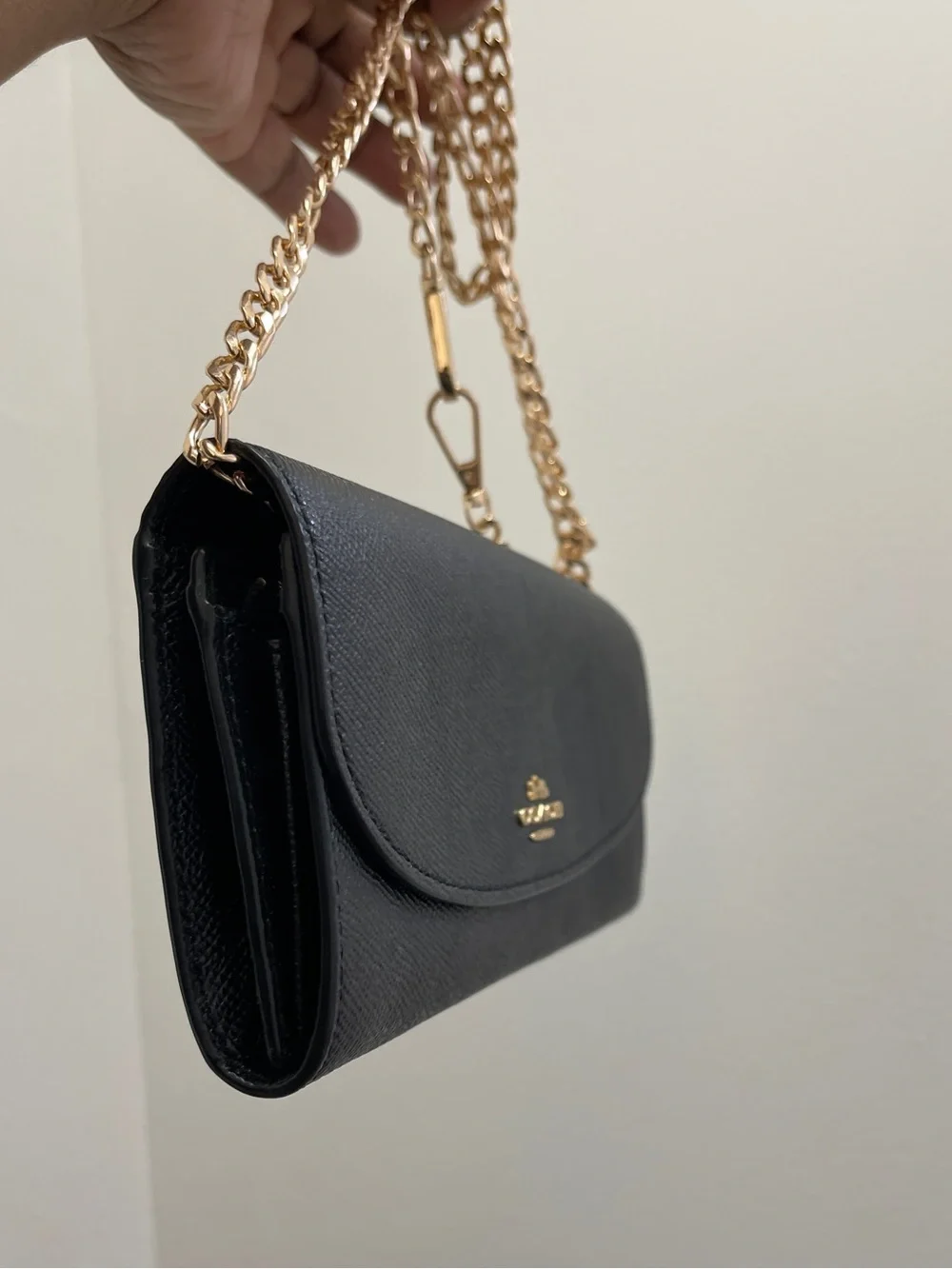 Coach Crossgrain Women’s Leather Slim Envelope Wallet Black NWOT